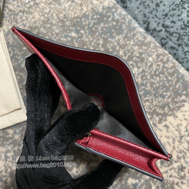 Gucci原厂皮包包 古驰男女哆啦A梦牛角联名系列卡包 Gucci翻盖短夹零钱包 654541  gdj1582